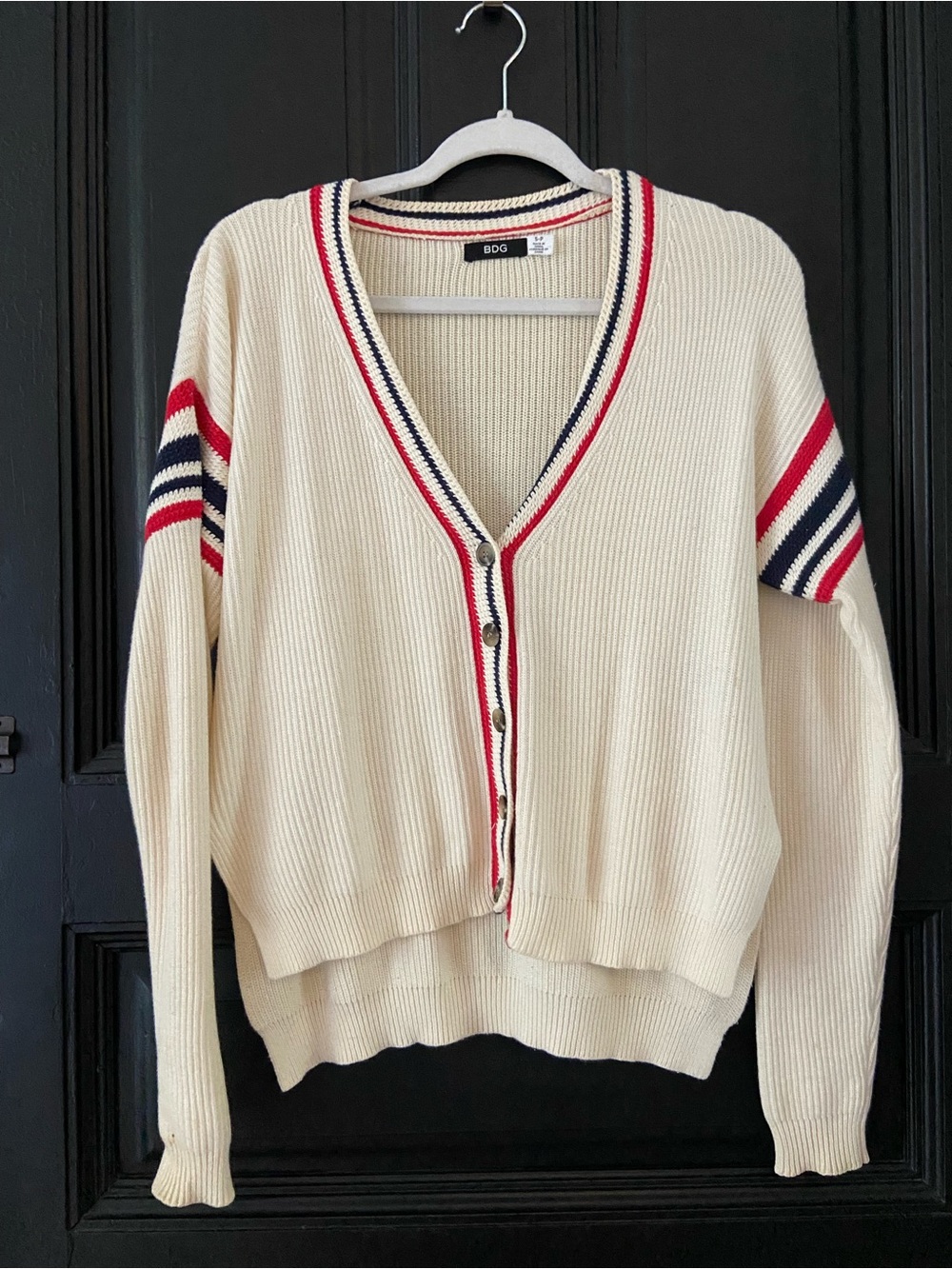 100% cotton BDG varsity cardigan